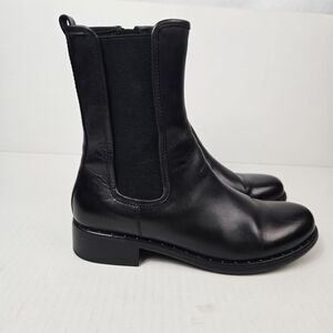 regarde le ciel Roxana 38 Boots Women's Zs EUR 39 -US 8.5 Black Zip Casual Moto